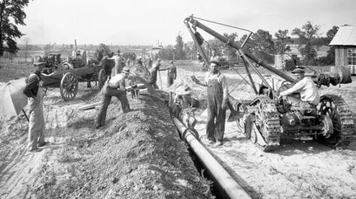 Pipeline Construction at “Barbers Hill” Northeast of Houston