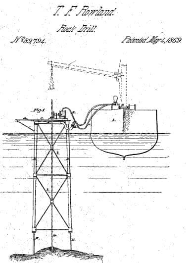 First Offshore Drilling Platform By Thomas Rowland, May 4, 1869