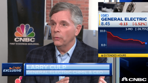 GE Chairman and CEO Larry Culp Speaks with CNBC’s David Faber