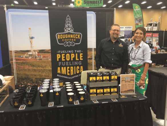 Jeff Zarling, owner of Roughneck Coffee and
Athena Borgialli, Lightfoot USA

