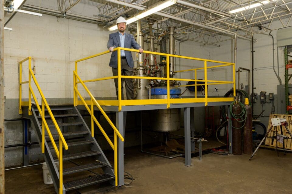 100 Gallon Stainless Steel Reactor Upgraded and Ready for One & Two Drum-Sized Quantities; 2nd Pilot Reactor Planned