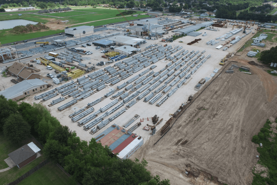 Alfred Miller Yard, Lake Charles, LA - Photo courtesy of Alfred Miller Contracting