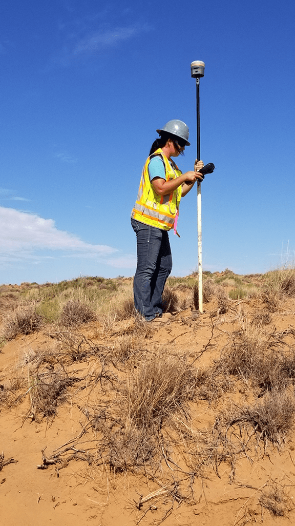 Crews regularly need to route pipelines around private property, archeological sites, protected habitats, utilities, and waterways. Photos courtesy of Topographic Land Surveyors, Inc.