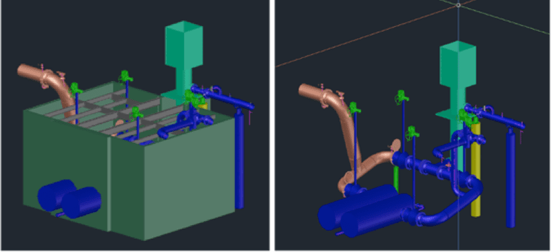 Finished 3D model of the vault developed from SX10 scanning data.