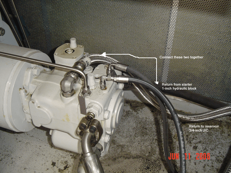 Using customer pictures and P&ID’s, Gly-Tech determines flow path and then decides how to alter piping and hoses to correctly circulate through to accomplish a clean lube oil system.