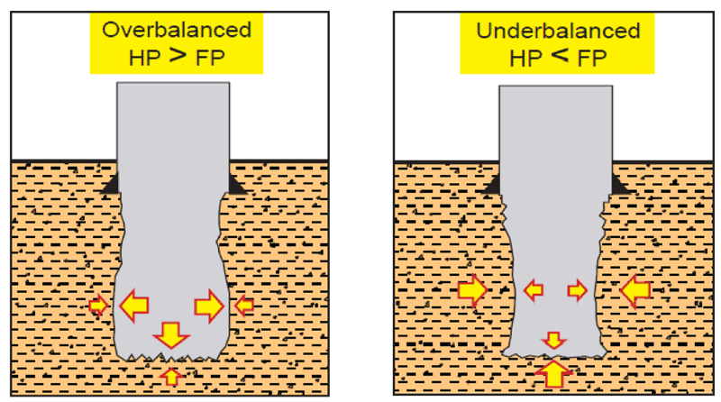 Figure 1: Hydrostatic Balance in a well1