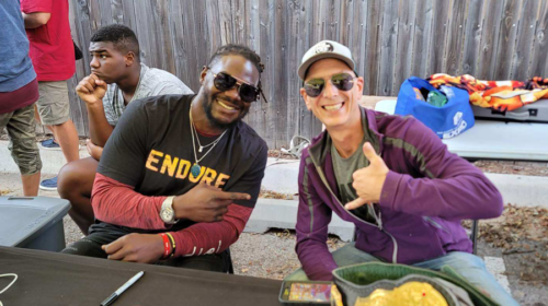 Tommie Harris Jr. (former NFL Chicago Bears All Pro) and Jason Spiess.