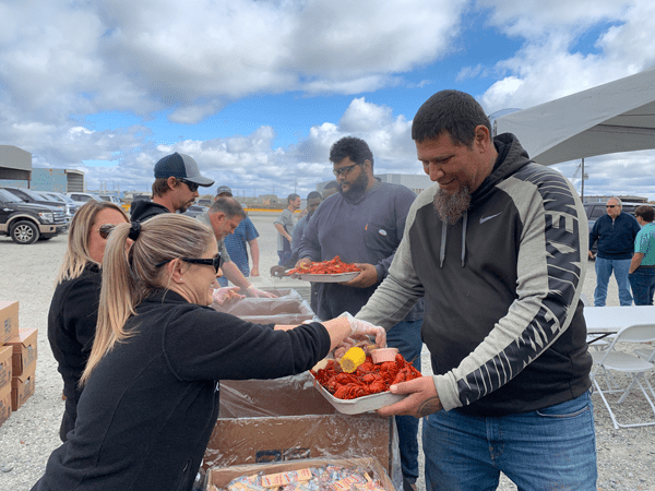 Danos kicked off its 75th Anniversary Road Show earlier this year at its Amelia Integrated Services facility. Employees, owners, customers and vendors gathered to celebrate with a crawfish boil. Throughout 2022, Danos is traveling to different locations to show appreciation for those who have contributed to the company’s long-lasting history.