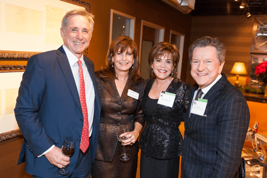 L to R: Randy and Sueanne Nichols with Hallie Vanderhider and Bill Stubbs at Cinco Energy Holiday Party.