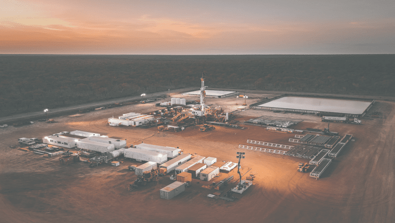 Amungee-2 horizontal well is being drilled by the Silver City Rig 40 in Tamboran’s EP98/117 acreage in the Beetaloo Basin. Photo courtesy of Tamboran Resources.