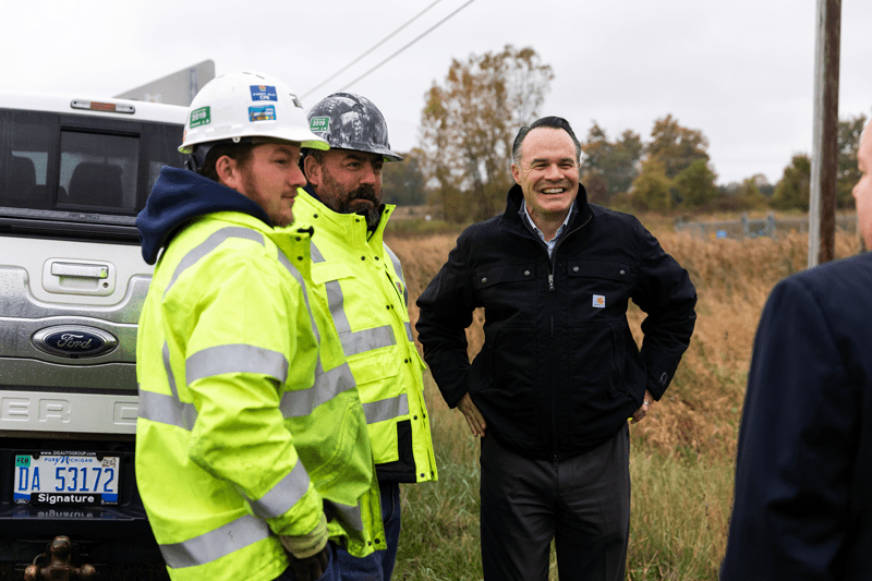 As President and CEO of API, Sommers has spent time in every major-producing basin in the U.S. Here, he is pictured during a trip through Ohio and Michigan.