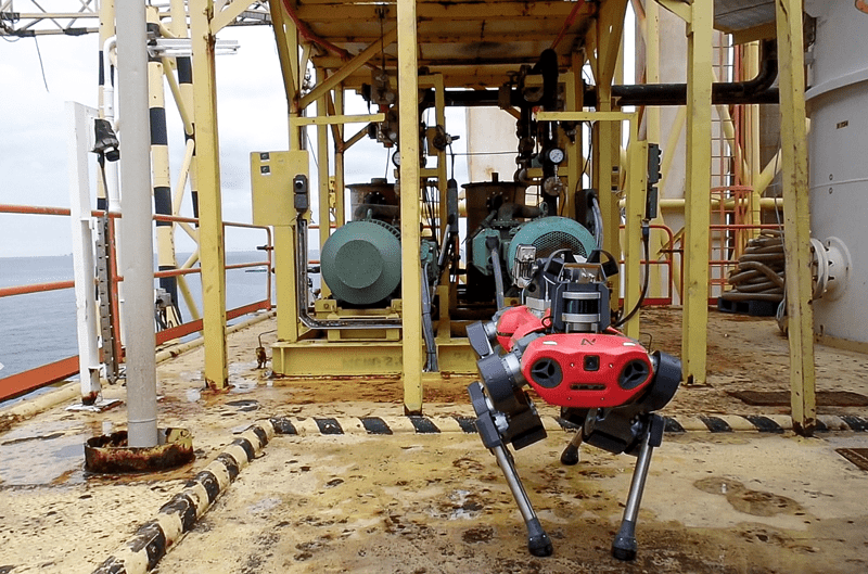 ANYmal C legged robot offshore inspection petronas. Photos courtesy of ANYbotics.