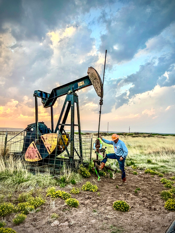 This picture is another orphan well location in New Mexico’s Permian Basin.