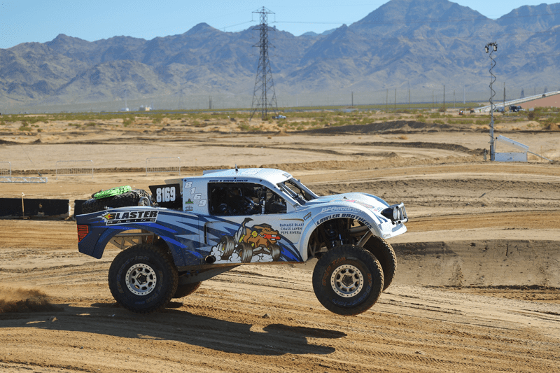 Brothers Doug and David Lawler, Colorado School of Mines alumni, driving in the Mint 400 Off Road Race in Las Vegas in March 2024, for the Blaster Racing team, named after the Mines mascot (note the dynamite in the donkey’s mouth).