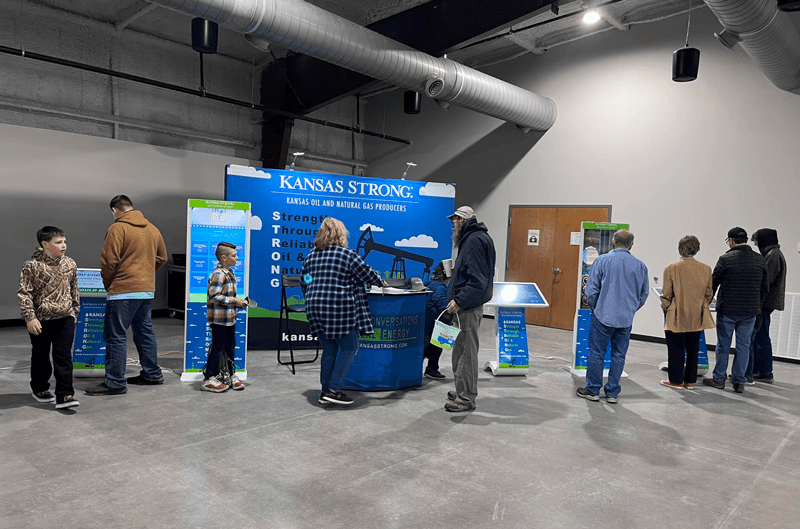 Kansas Strong’s Mobile Energy Education Experience is a series of kiosks with interactive games to educate people about the oil and natural gas industry. Kansas Strong utilizes this display at numerous community events throughout the state.