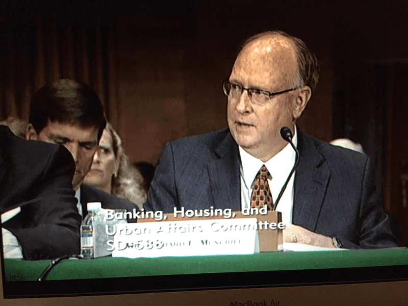 Rick Muncrief testifies before the U.S. Senate in support of lifting the crude oil export ban (2015).