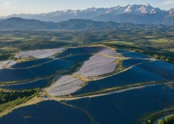 Mountain solar panels