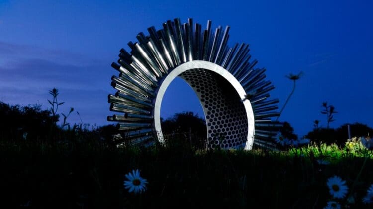 “This isn’t a power plant, it’s art”: 310 steel pipes stand where turbines should — But not to produce energy 1 steel pipes turbines not to produce energy