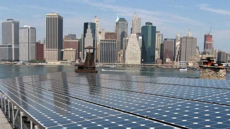 New York turn on 1,000,000 solar panels