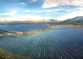 Solar panels across globe