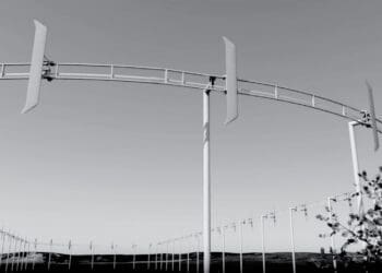 Goodbye wind turbines with "roller coaster" system