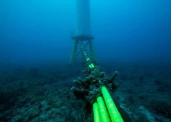 putting wind turbines under water