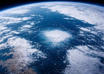 Earth create new continent seen from space