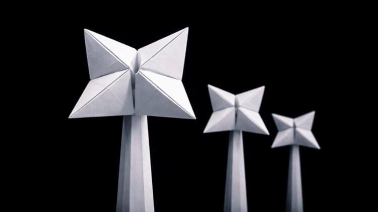 wind power art origami turbines