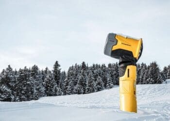 TechnoAlpin's giant snow machine