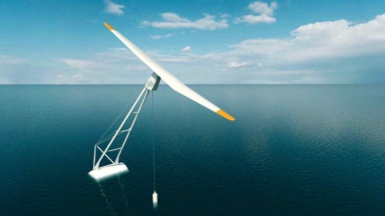 offshore wind turbine with one blade