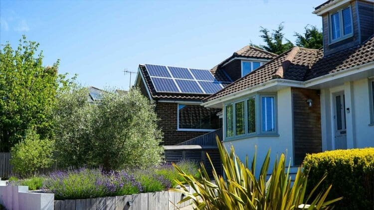 zero-energy home with solar power