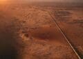 oil pipeline through the desert