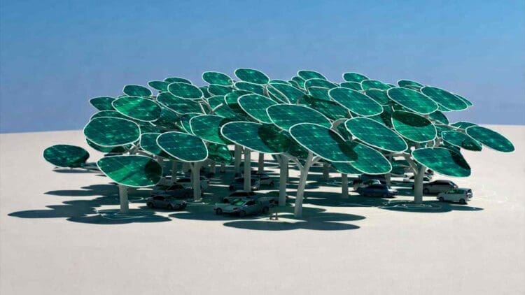 First a futuristic “solar forest” appeared inside Shanghai — Then it began hinting at a new way to power entire cities 1 solar forest