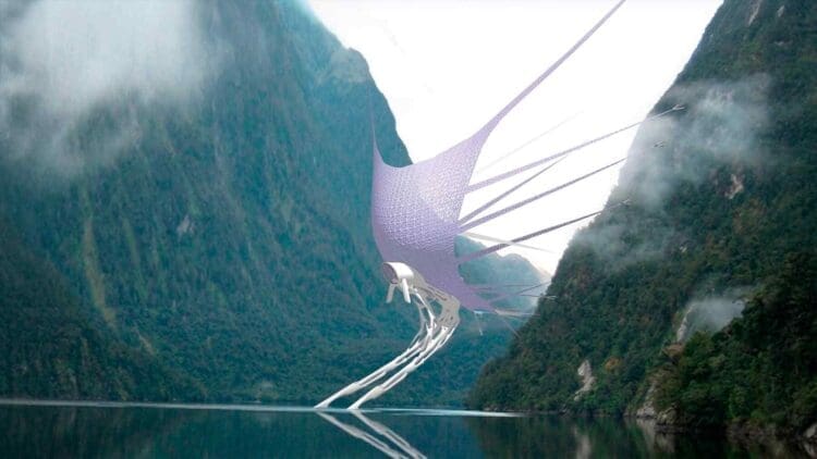 wind dam spinnaker sail harnessing wind energy