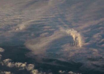 a device burning pollution