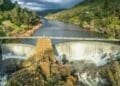 hydroelectric dam disrupting natural flow