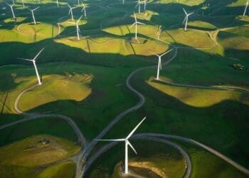 wind turbine farm