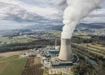 nuclear facility cooling tower
