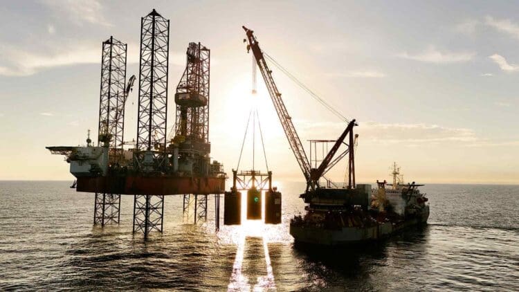 offshore oil platform support vessel