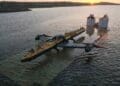 ship with wings harnesses tidal energy