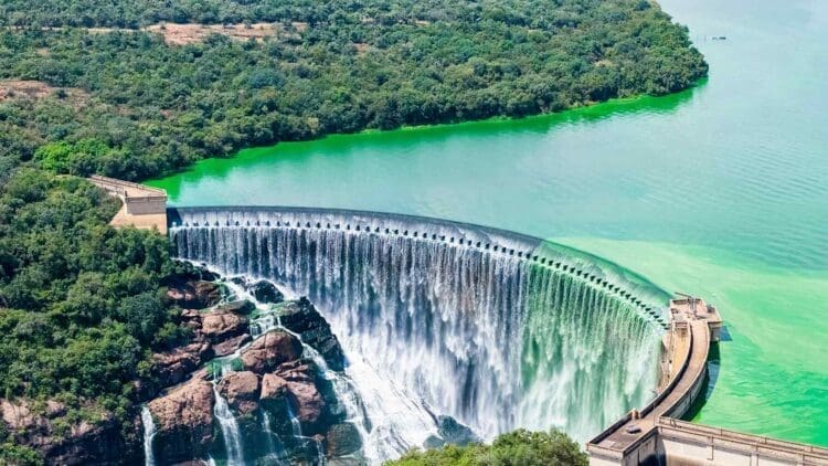 hydroelectric dam in the Amazon