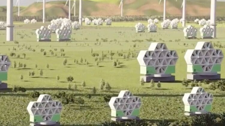 honeycomb-shaped ground level wind turbines