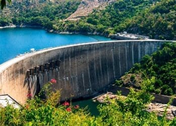 The Kariba dam in Africa
