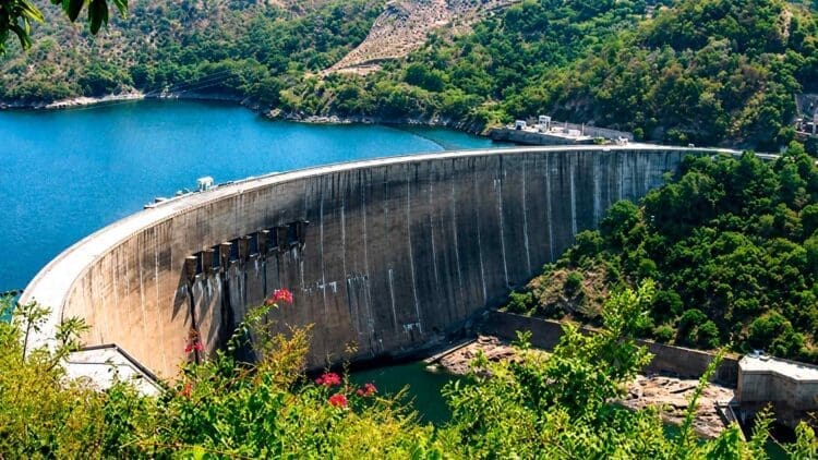 The Kariba dam in Africa