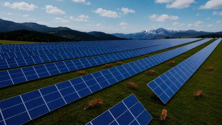 A hundred foxes in California were losing ground to coyotes until a solar plant quietly became their fortress with doors only they could use 1 foxes moving under solar panels