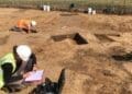 archaeologists working on wind farm's burial site