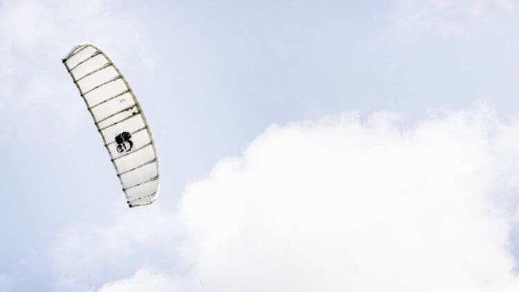 Wind turbines can’t reach the monster winds high above Earth, so engineers sent energy kites 1,600 feet into the sky to hunt them instead 1 wind kite flying in air