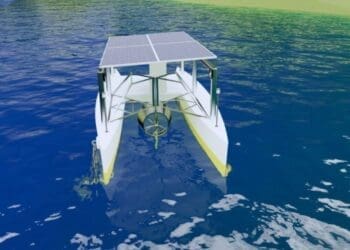 floating hybrid tidal-solar system