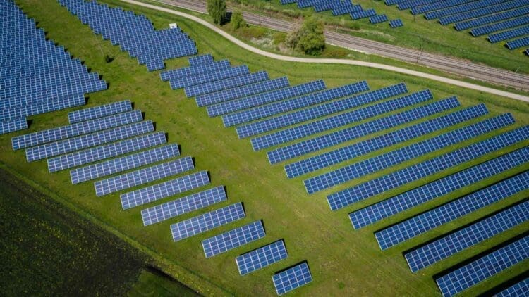 RWE is turning Germany's Hambach coal mine into a solar and battery energy hub while local municipalities invest in the project 1 Solar plant