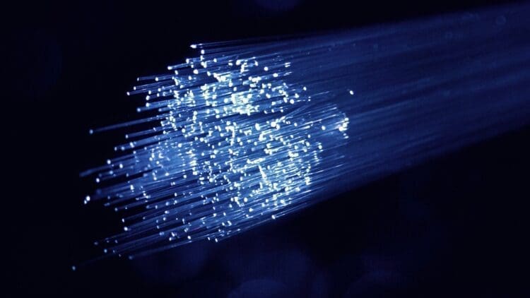Fiber optics drilling well